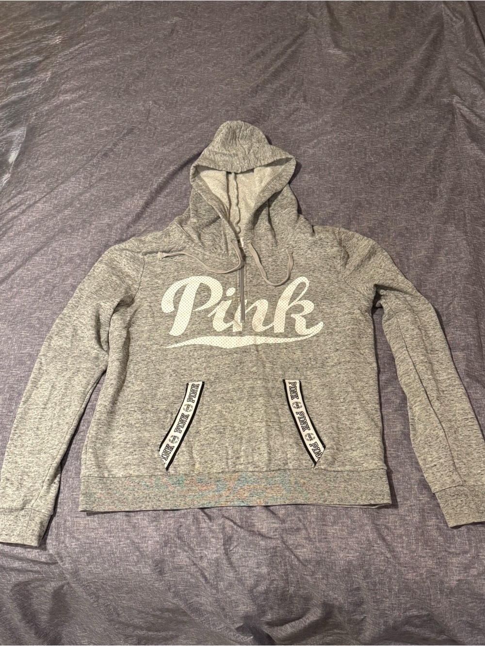 PINK Victoria's Secret Gray Pullover Hoodie